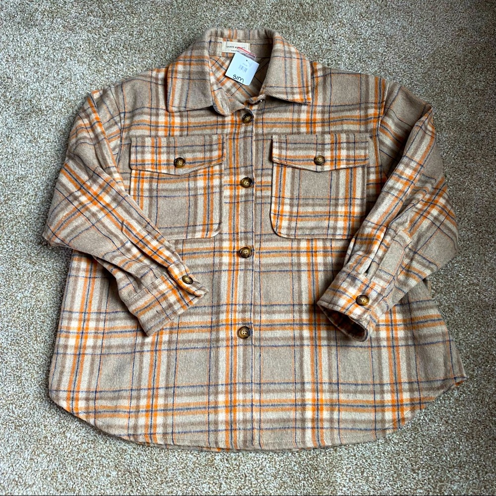 Oversized shacket